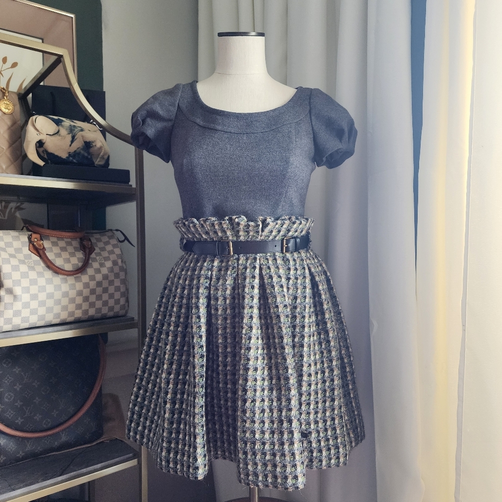 BURBERRY BLUE LABEL WOOL DRESS